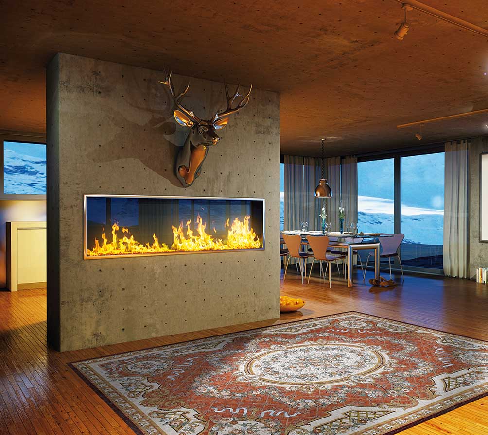 Modernes Haus in den Bergen 3D